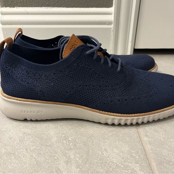 Cole Haan 2.ZEROGRAND Navy Shoes Size 11.5 - Picture 5 of 8